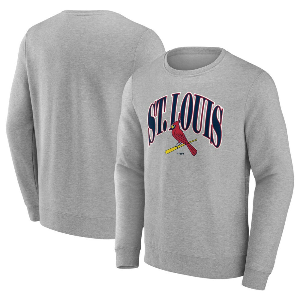 St. Louis Cardinals Arch Pullover Sweatshirt Gray