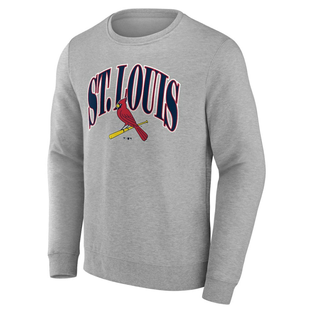 St. Louis Cardinals Arch Pullover Sweatshirt Gray