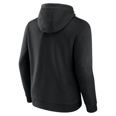 Anaheim Ducks Fanatics Wordmark Logo Fleece Pullover Hoodie Black