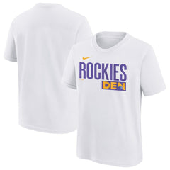 Colorado Rockies Youth 2025 City Connect Wordmark T-Shirt White | Nike