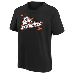 San Francisco Giants Youth 2025 City Connect Wordmark T-Shirt Black | Nike