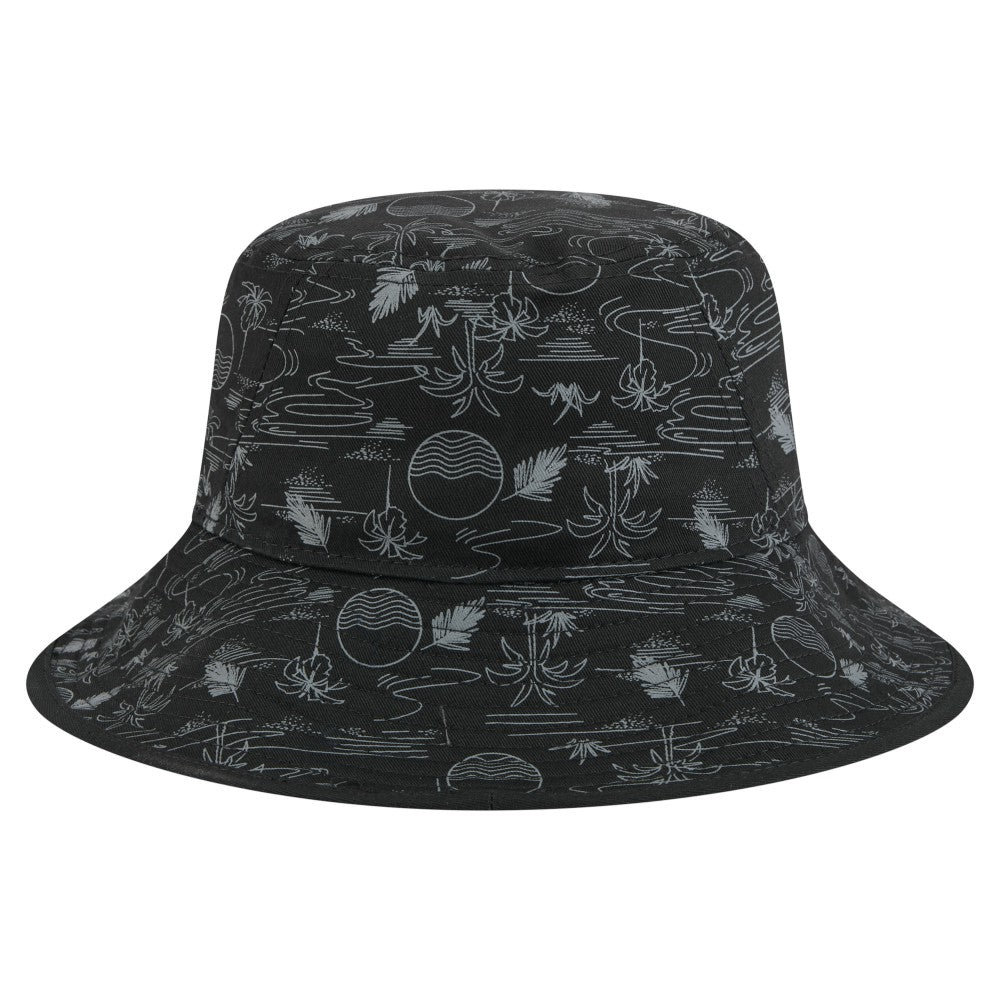 Miami Marlins 2025 Spring Training All Over Print Bucket Hat Black | New Era