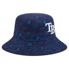 Tampa Bay Rays 2025 Spring Training All Over Print Bucket Hat Navy | New Era