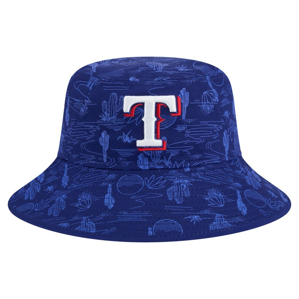 Texas Rangers 2025 Spring Training All Over Print Bucket Hat Dark Blue | New Era