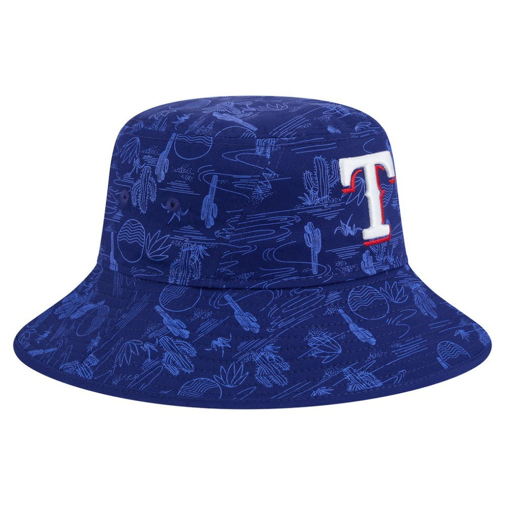 Texas Rangers 2025 Spring Training All Over Print Bucket Hat Dark Blue | New Era