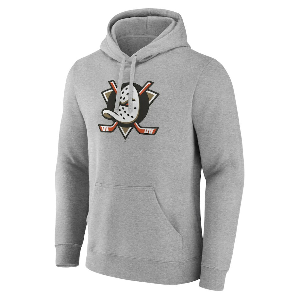 Anaheim Ducks Primary Logo Pullover Sweatshirt Gray