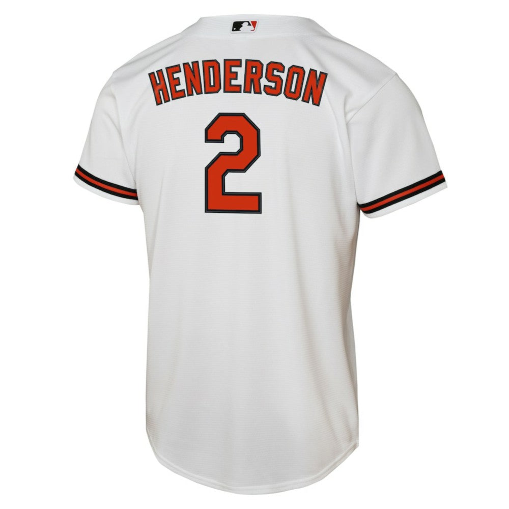 Gunnar Henderson Baltimore Orioles Youth Home Replica Player Jersey White | Nike