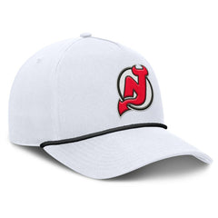 New Jersey Devils Fanatics Rope A-Frame Adjustable Hat White