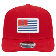 Los Angeles Angels Flag 9SEVENTY Stretch-Snap Hat Red | New Era