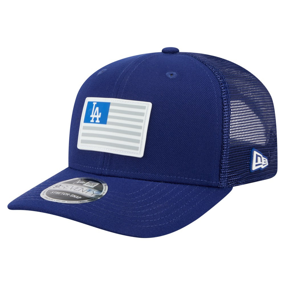 Los Angeles Dodgers Flag 9SEVENTY Stretch-Snap Hat Royal | New Era