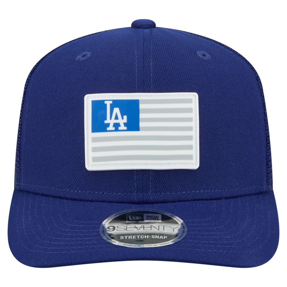 Los Angeles Dodgers Flag 9SEVENTY Stretch-Snap Hat Royal | New Era
