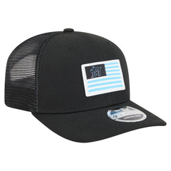 Miami Marlins Flag 9SEVENTY Stretch-Snap Hat Black | New Era