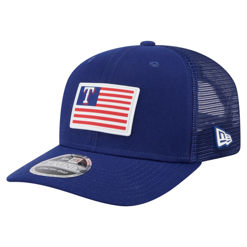 Texas Rangers Flag 9SEVENTY Stretch-Snap Hat Royal | New Era