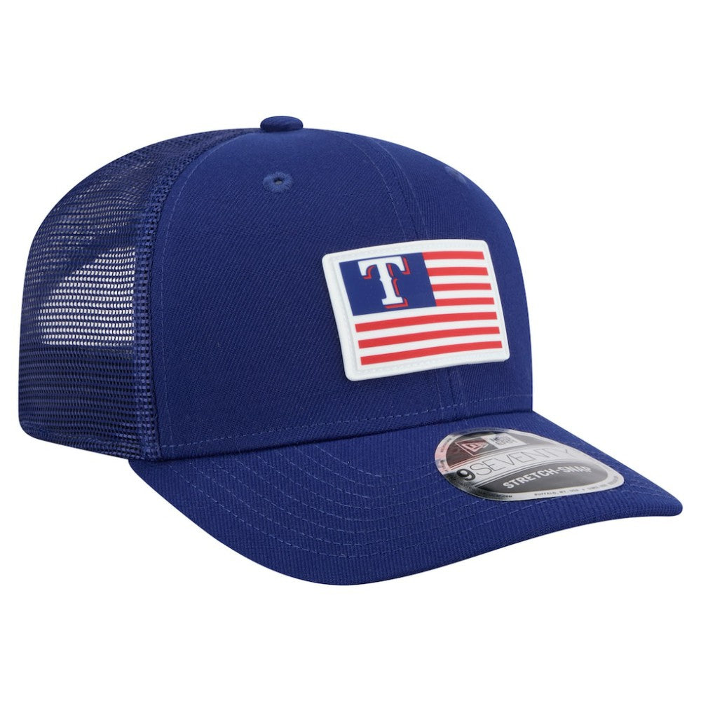 Texas Rangers Flag 9SEVENTY Stretch-Snap Hat Royal | New Era