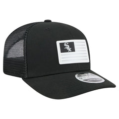 Chicago White Sox Flag 9SEVENTY Stretch-Snap Hat Black | New Era