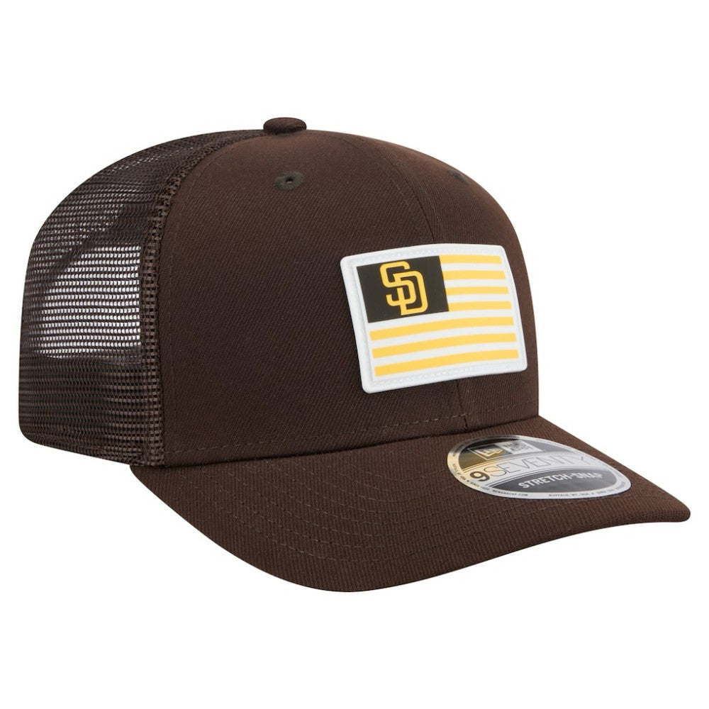 San Diego Padres Flag 9SEVENTY Stretch-Snap Hat Brown | New Era