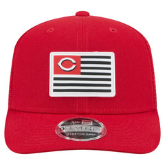 Cincinnati Reds Flag 9SEVENTY Stretch-Snap Hat Red | New Era