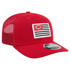 Cincinnati Reds Flag 9SEVENTY Stretch-Snap Hat Red | New Era