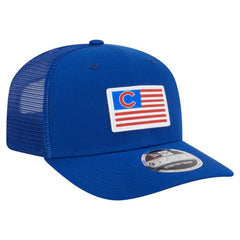 Chicago Cubs Flag 9SEVENTY Stretch-Snap Hat Royal | New Era