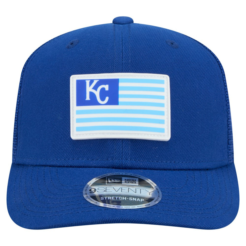 Kansas City Royals Flag 9SEVENTY Stretch-Snap Hat Royal | New Era