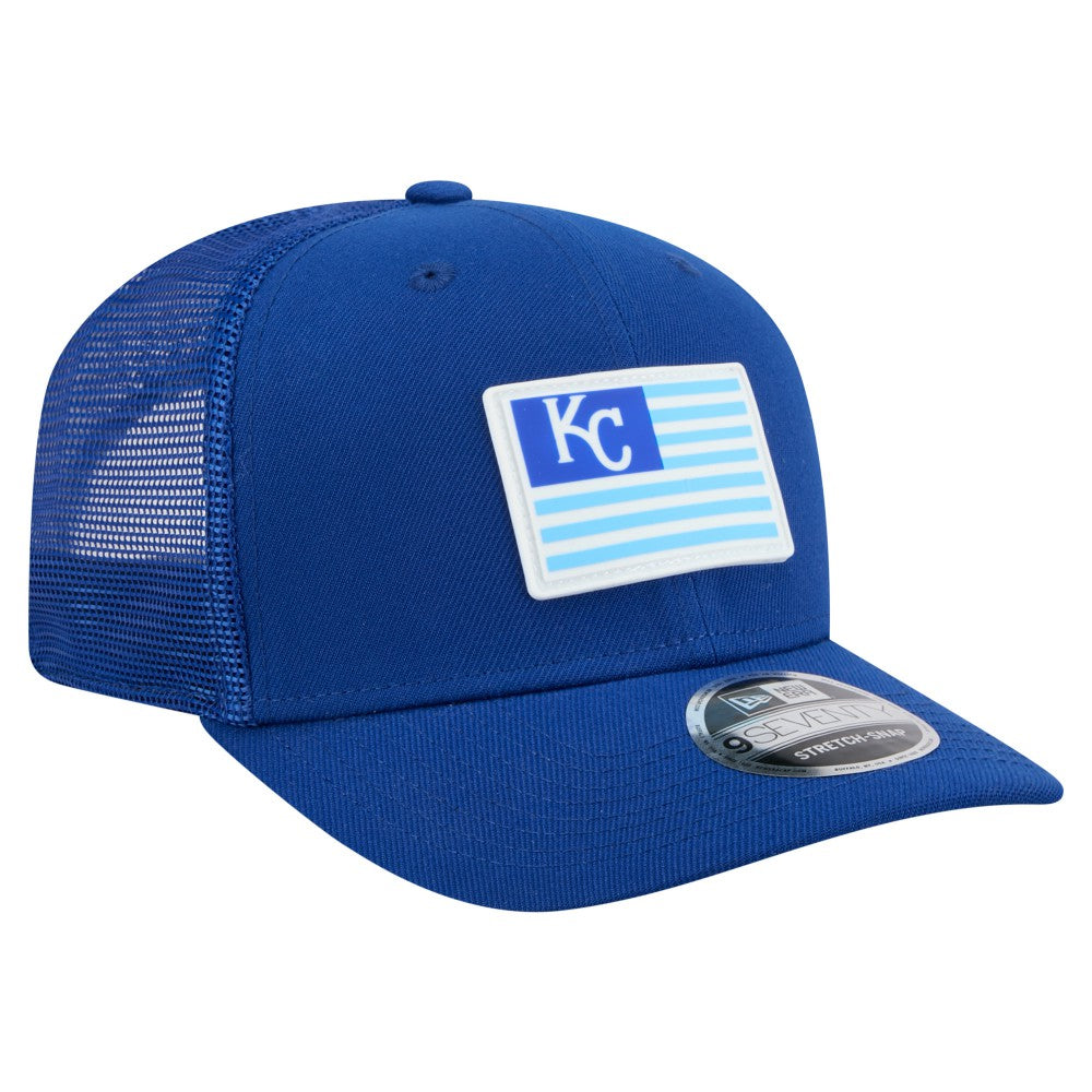 Kansas City Royals Flag 9SEVENTY Stretch-Snap Hat Royal | New Era