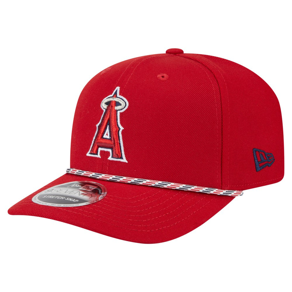 Los Angeles Angels Multi-Rope 9SEVENTY Stretch-Snap Hat Red | New Era