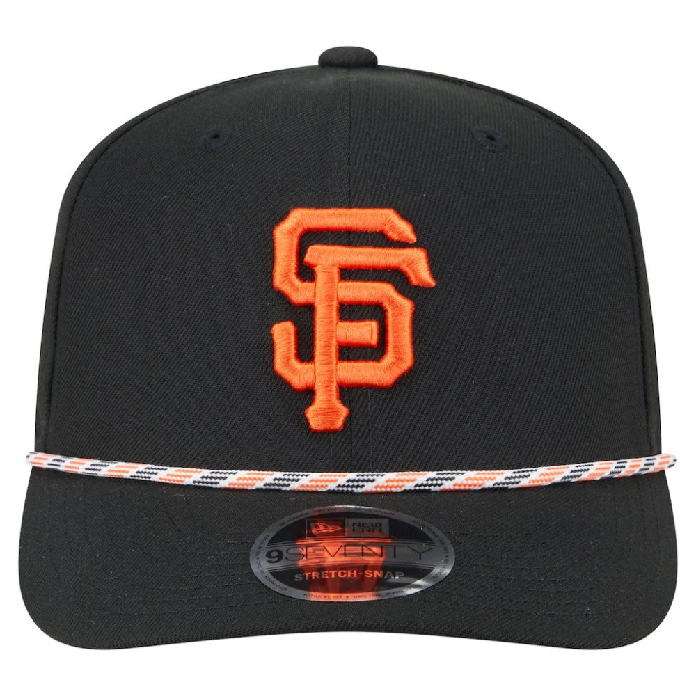 San Francisco Giants Multi-Rope 9SEVENTY Stretch-Snap Hat Black | New Era