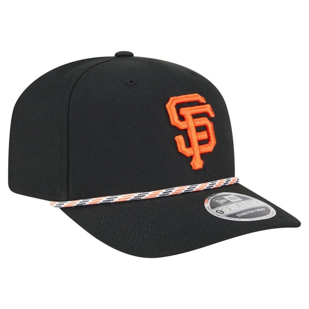 San Francisco Giants Multi-Rope 9SEVENTY Stretch-Snap Hat Black | New Era