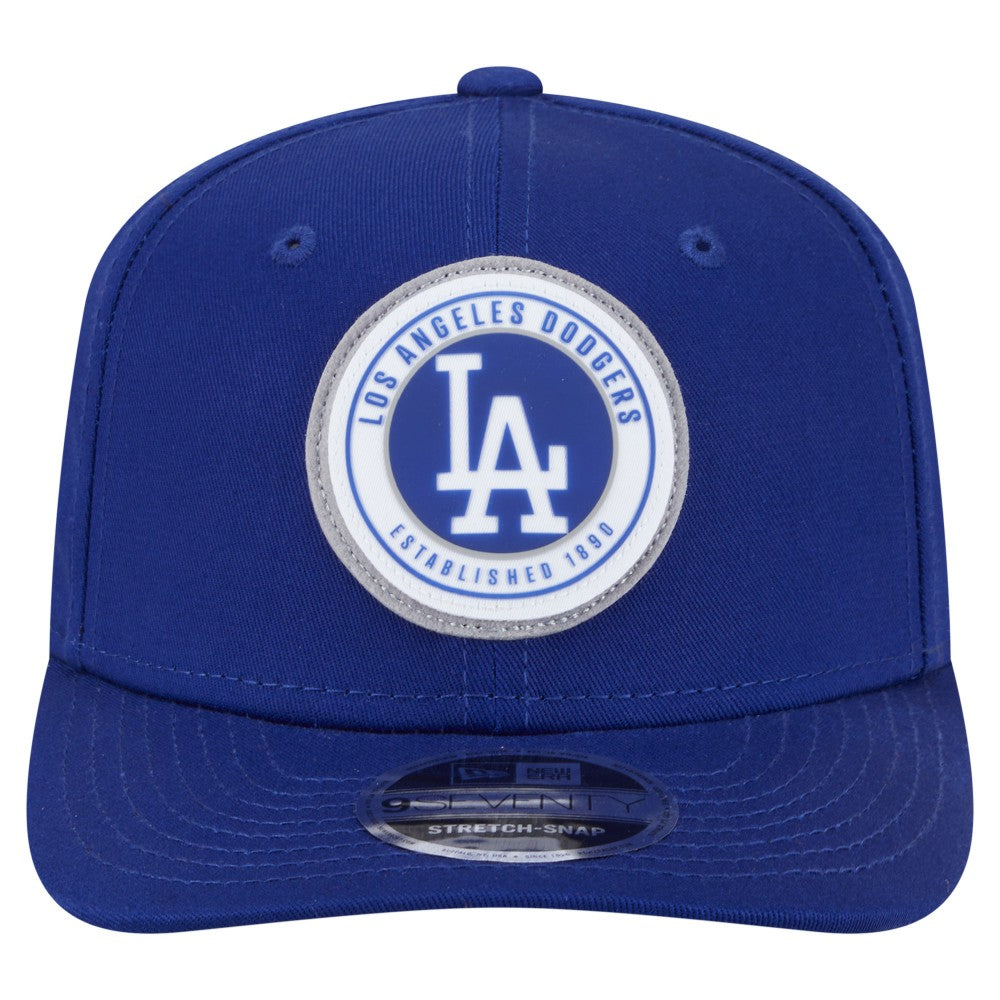 Los Angeles Dodgers Circle Patch 9SEVENTY Stretch-Snap Hat Royal | New Era