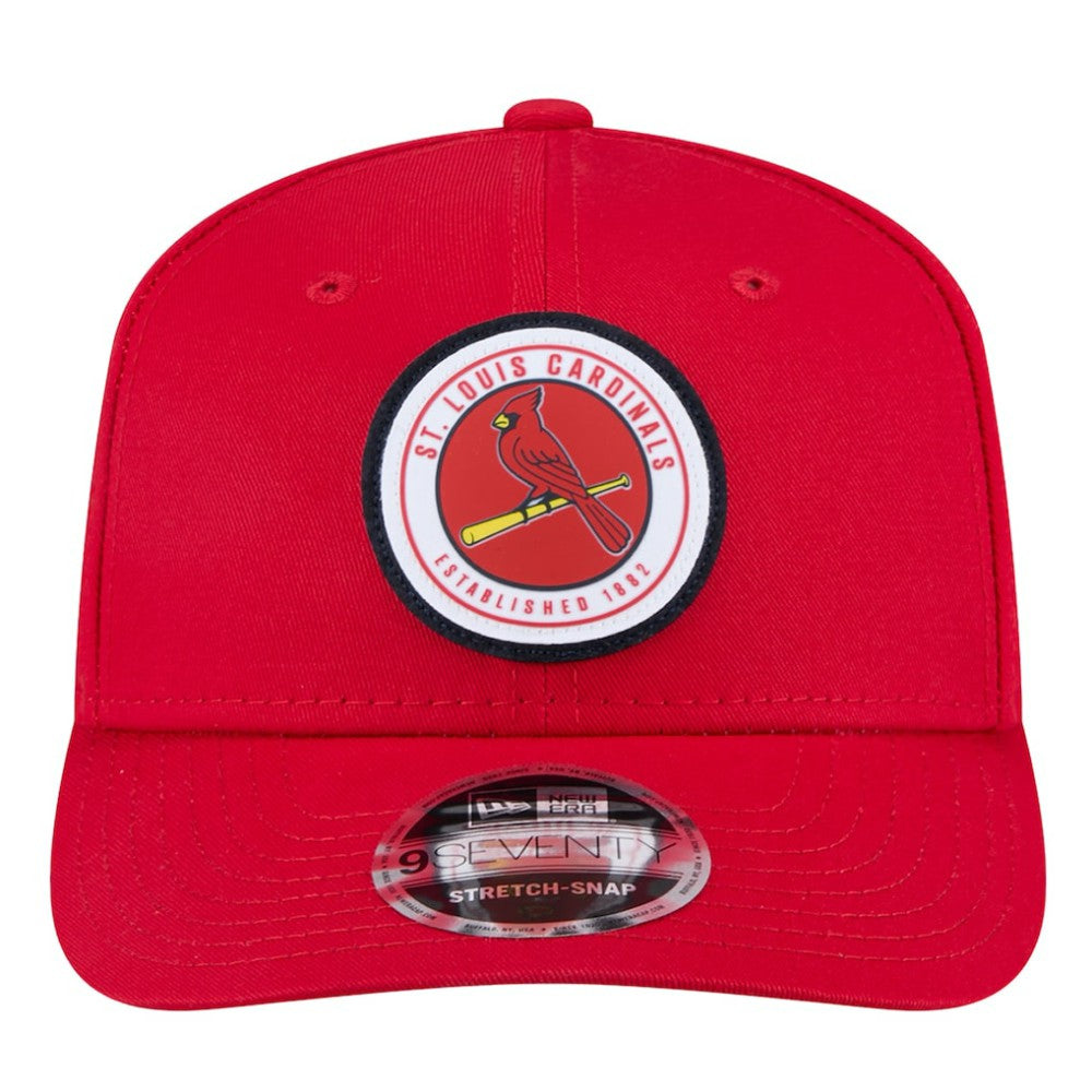 St. Louis Cardinals Circle Patch 9SEVENTY Stretch-Snap Hat Red | New Era