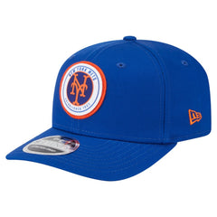 New York Mets Circle Patch 9SEVENTY Stretch-Snap Hat Royal | New Era