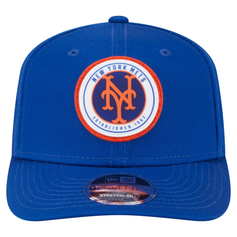 New York Mets Circle Patch 9SEVENTY Stretch-Snap Hat Royal | New Era