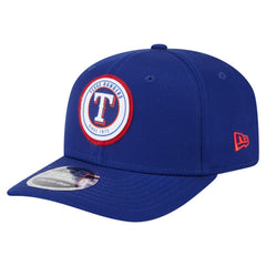 Texas Rangers Circle Patch 9SEVENTY Stretch-Snap Hat Royal | New Era