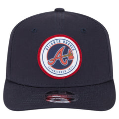 Atlanta Braves Circle Patch 9SEVENTY Stretch-Snap Hat Navy | New Era