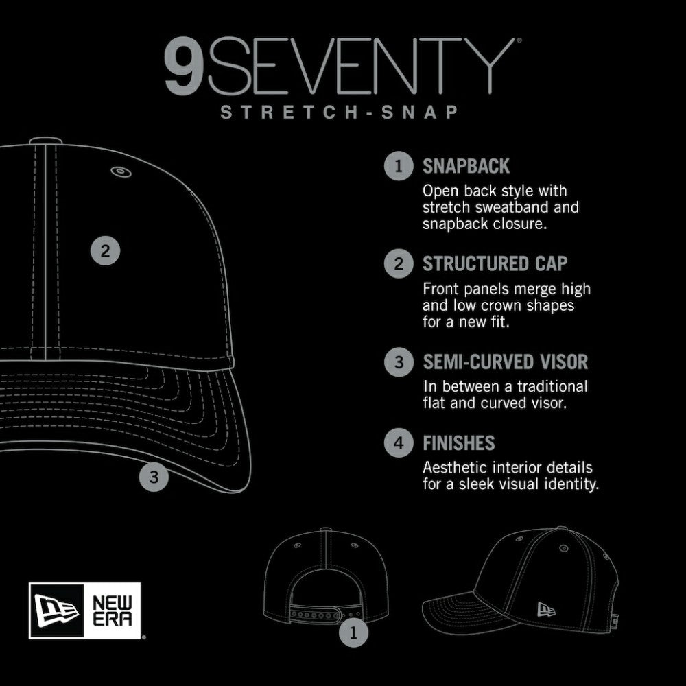 Chicago Cubs Circle Patch 9SEVENTY Stretch-Snap Hat Royal | New Era