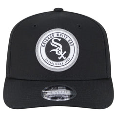 Chicago White Sox Circle Patch 9SEVENTY Stretch-Snap Hat Black | New Era