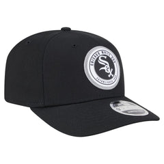 Chicago White Sox Circle Patch 9SEVENTY Stretch-Snap Hat Black | New Era