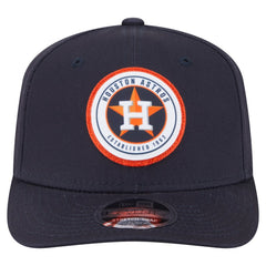 Houston Astros Circle Patch 9SEVENTY Stretch-Snap Hat Navy | New Era