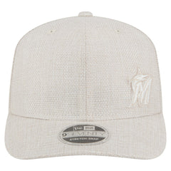 Miami Marlins Flawless 9SEVENTY Stretch-Snap Hat Light Beige | New Era