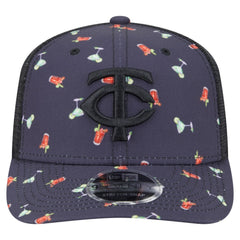 Minnesota Twins Adventure Drinks Pattern 9SEVENTY Stretch-Snap Hat Black | New Era