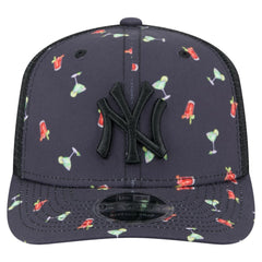 New York Yankees Adventure Drinks Pattern 9SEVENTY Stretch-Snap Hat Black | New Era