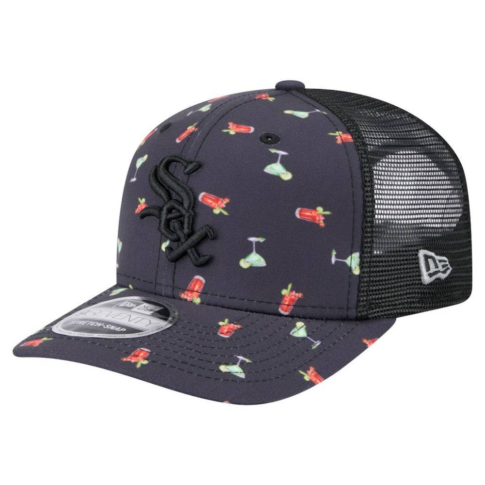 Chicago White Sox Adventure Drinks Pattern 9SEVENTY Stretch-Snap Hat Navy | New Era