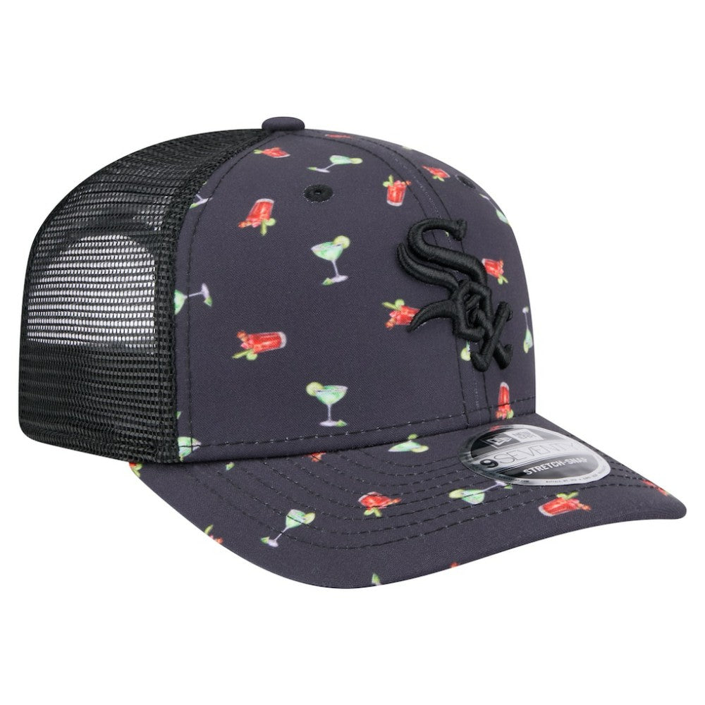 Chicago White Sox Adventure Drinks Pattern 9SEVENTY Stretch-Snap Hat Navy | New Era
