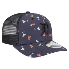 Detroit Tigers Adventure Drinks Pattern 9SEVENTY Stretch-Snap Hat Navy | New Era