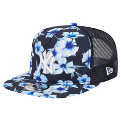 New York Yankees Adventure Pattern Golfer Trucker Snapback Hat Navy | New Era