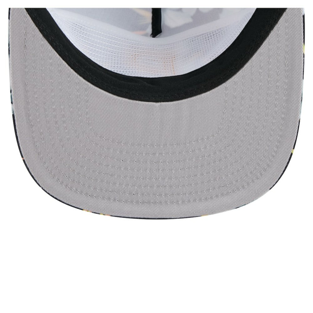 Pittsburgh Pirates Adventure Pattern Golfer Trucker Snapback Hat Black | New Era