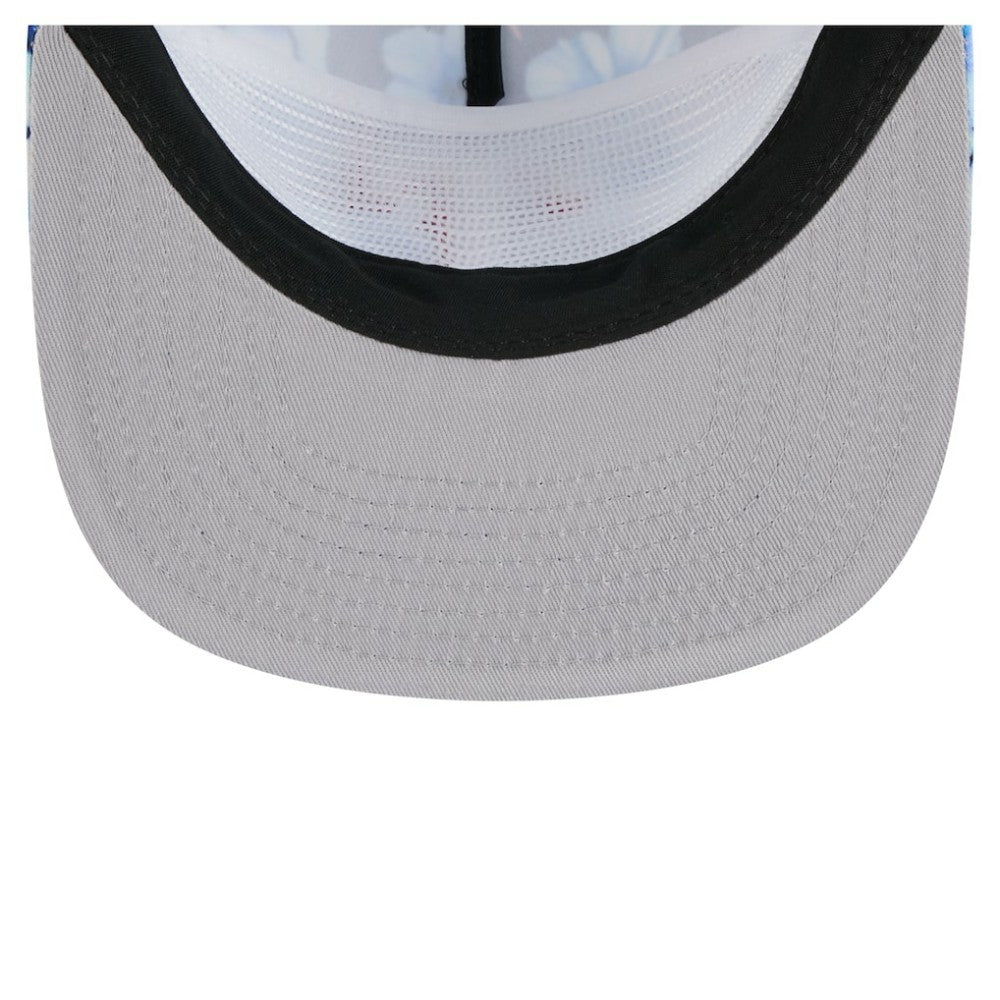 Texas Rangers Adventure Pattern Golfer Trucker Snapback Hat Royal | New Era
