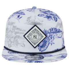 New York Yankees Printed Island Golfer Snapback Hat White | New Era
