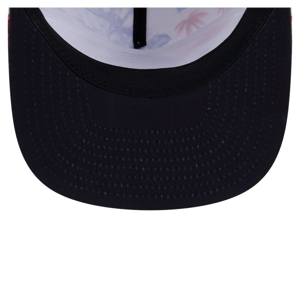 Boston Red Sox Printed Island Golfer Snapback Hat White | New Era