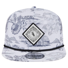 Chicago White Sox Printed Island Golfer Snapback Hat White | New Era